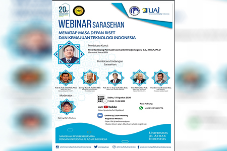 Webinar Sarasehan: Menatap Masa Depan Riset dan Kemajuan Teknologi Indonesia