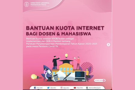 Info Bantuan Kuota Internet bagi Mahasiswa dan Dosen