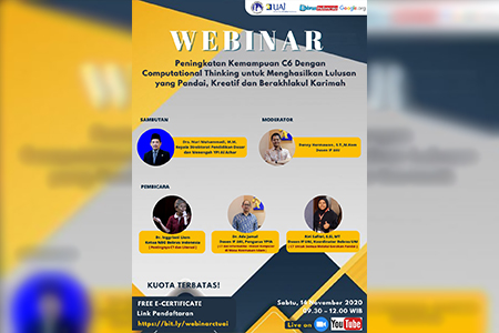 Webinar Computational Thinking 2020 kerjasama Informatika UAI – Bebras Indonesia