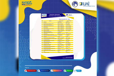 Kalender Akademik UAI tahun 2021 – 2022