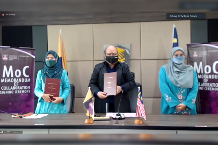 “Dari Bogor membawa kayu, marilah kita terus maju” Expressed Rector of UAI in MoC Signing between UAI and UiTM Cawangan Perak