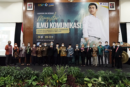 Launching dan Webinar Magister Ilmu Komunikasi, Optimalisasi Komunikasi Dalam Transformasi Digital Menuju Indonesia Emas 2045